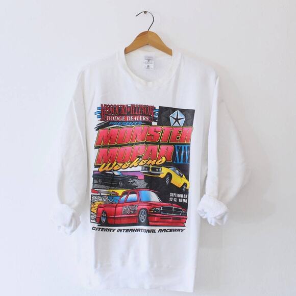 Vintage Missouri Illinois Monster Mopar Gateway Raceway 1998 Sweatshirt XL